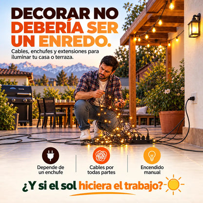 Luces Salares Navideñas 20 metros 200 LED Nova Esencia