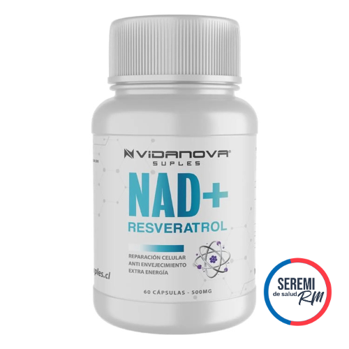 NAD+ RESVERATROL 1000MG 60 CAPS ORIGINAL Nova Esencia