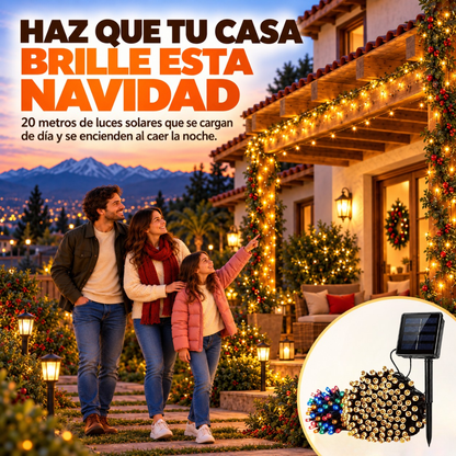 Luces Salares Navideñas 20 metros 200 LED Nova Esencia