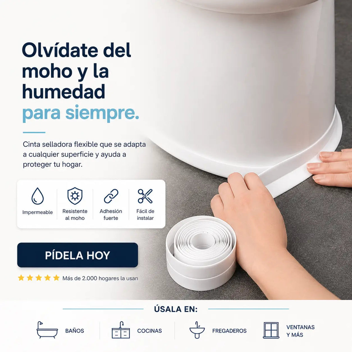 Cinta Selladora Antihumedad | Repara y Protege tu Hogar Nova Esencia
