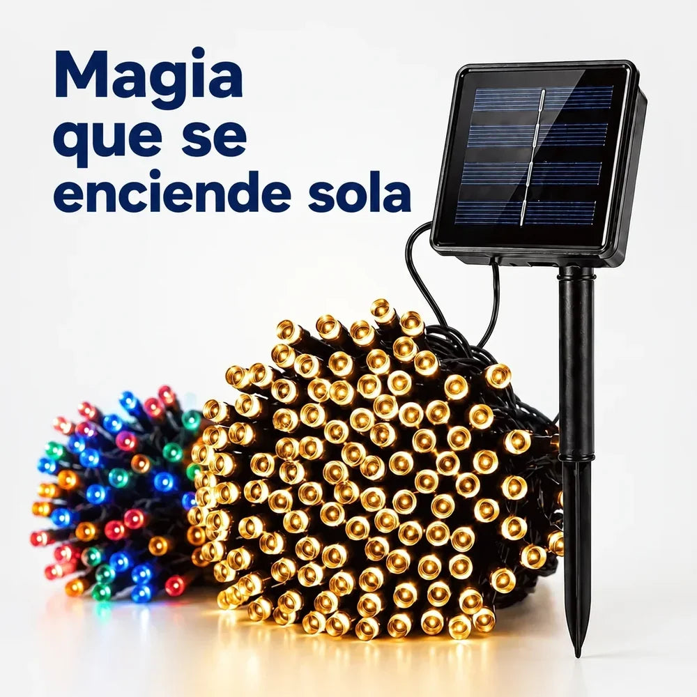 Luces Salares Navideñas 20 metros 200 LED Nova Esencia
